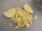 Chopping apple